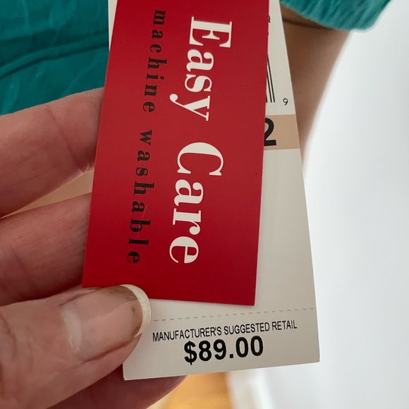 Rafael’s sea green breast front jacket nwt - Picture 2 of 8